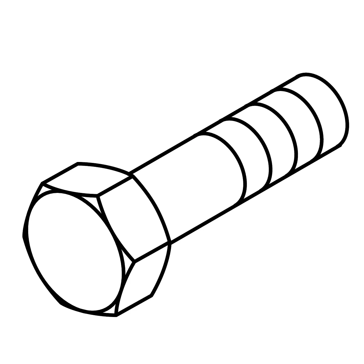 Weagro W.19M7403 Hexagonal Head Cap Screw, M12 X 35 Replacement For Tractor Etc. - JOHN DEERE - agricultural machinery replacement part