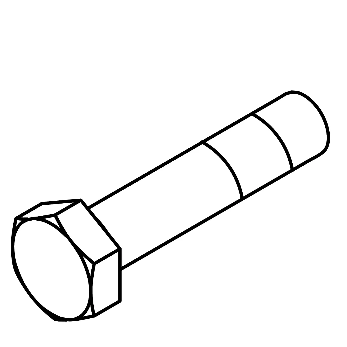 Weagro W.19M7572 Hexagonal Head Cap Screw, M10 X 45 Replacement For Tractor Etc. - JOHN DEERE - agricultural machinery replacement part