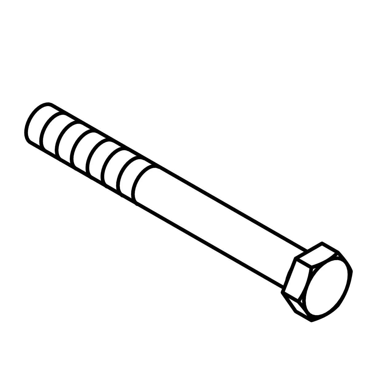 Weagro W.19M8043 Hexagonal Head Cap Screw, M16 X 140 Replacement For Tractor Etc. - JOHN DEERE - agricultural machinery replacement part