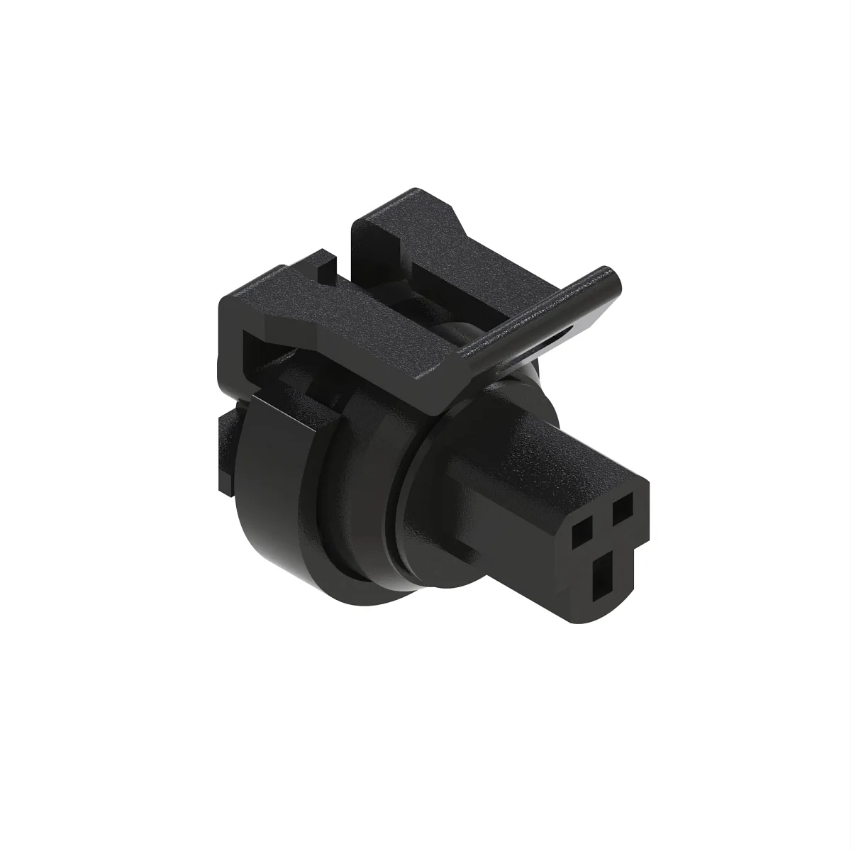 Weagro W.57M8625 Black External Electrical Connector Housing, 3 Cavities Replacement For Tractor Etc. - JOHN DEERE - agricultural machinery replacement part