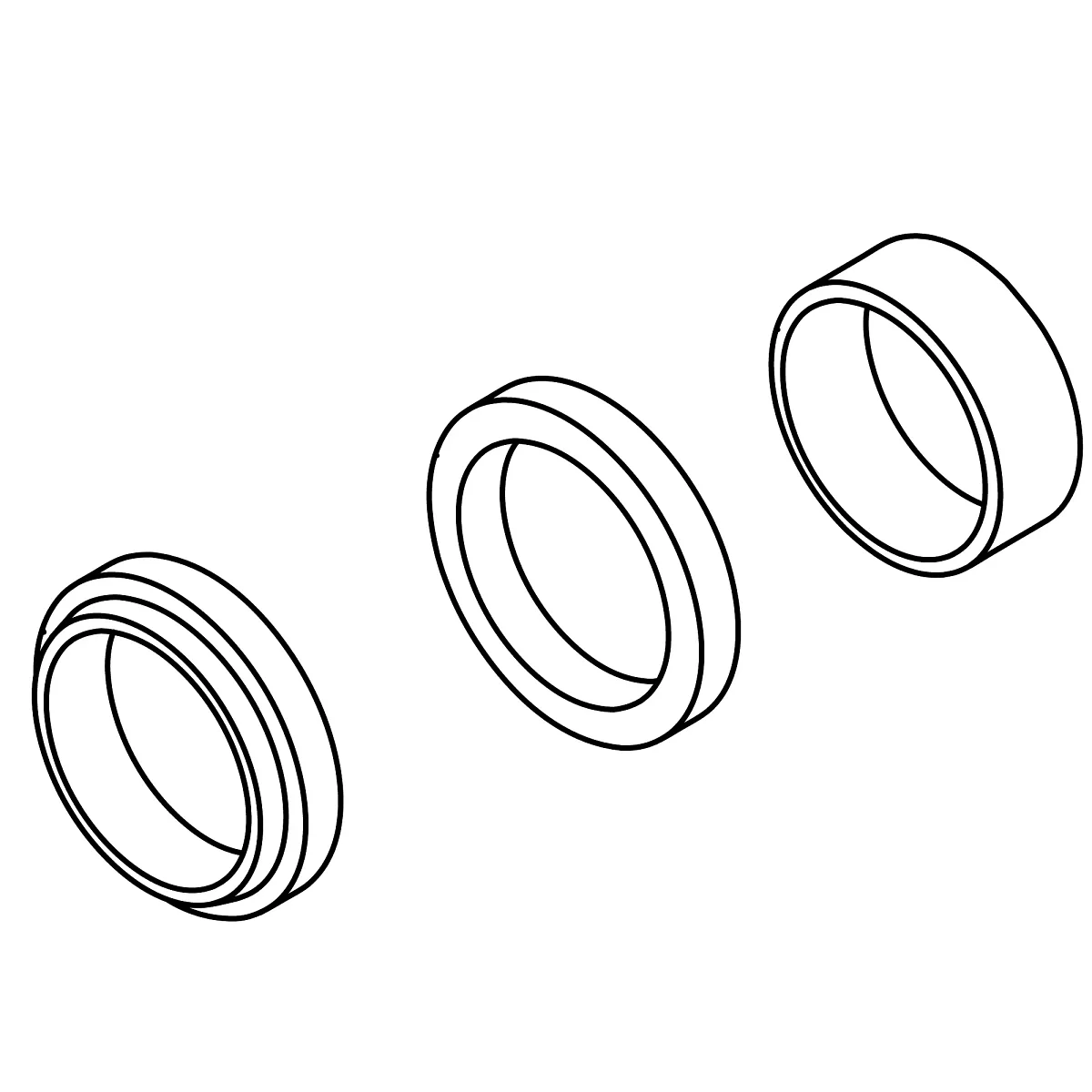 Weagro W.AHC15628 Hydraulic Cylinder Rod Seal Kit Replacement For Tractor Etc. - JOHN DEERE - agricultural machinery replacement part