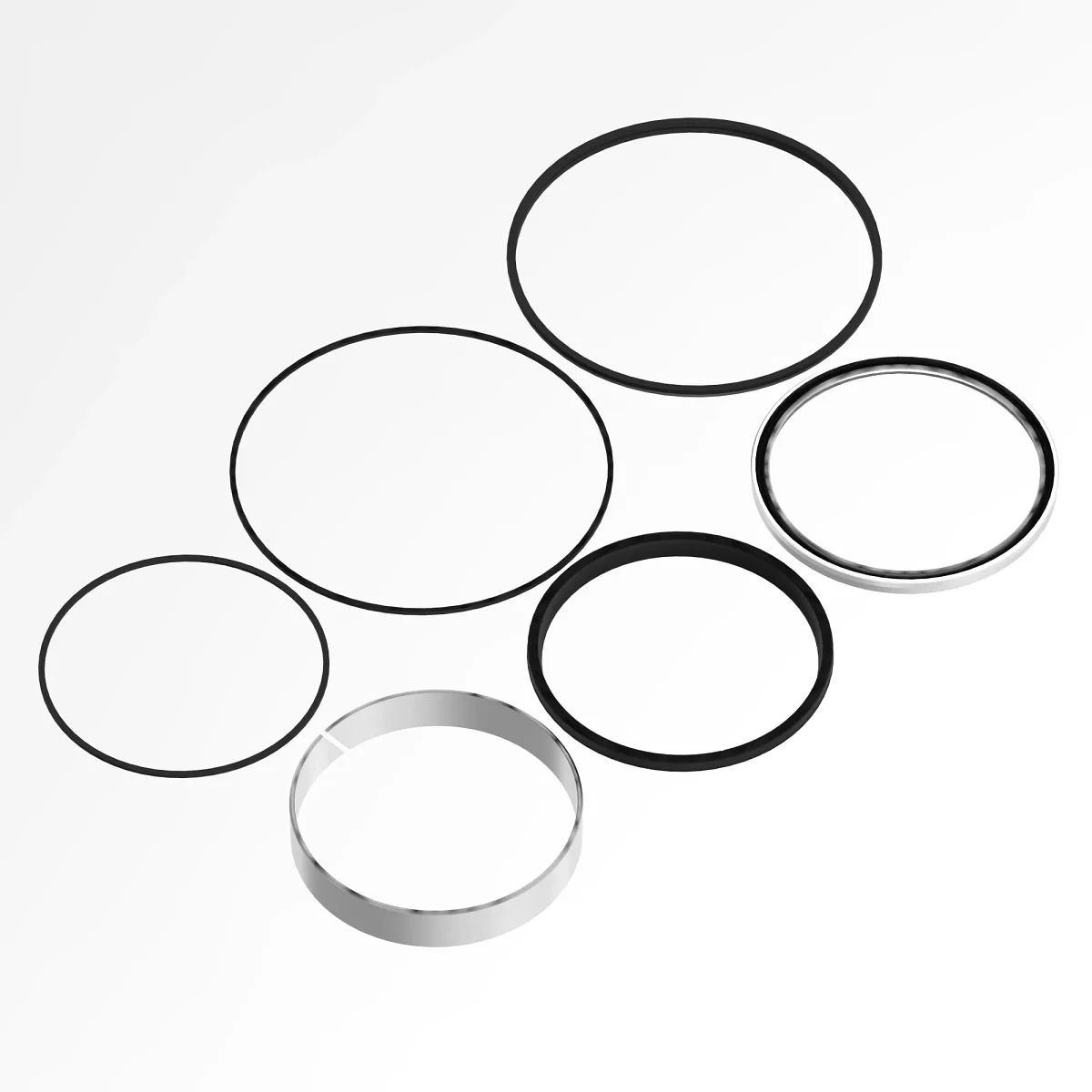 Weagro W.AHC16982 Hydraulic Cylinder Rod Seal Kit Replacement For Tractor Etc. - JOHN DEERE - agricultural machinery replacement part