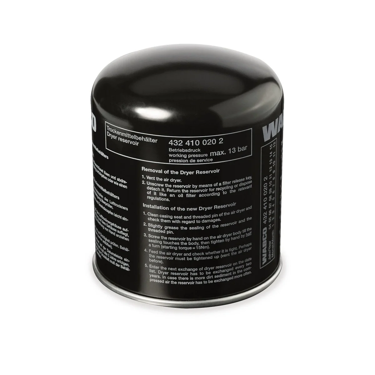Weagro W.AL204884 Air Dryer Cartridge Replacement For Tractor - JOHN DEERE - agricultural machinery replacement part