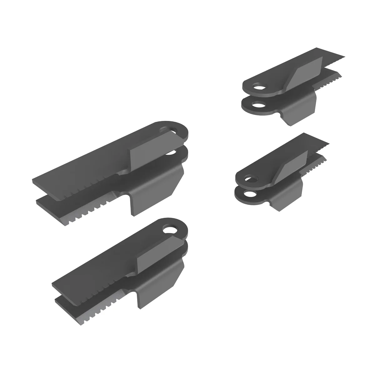 Weagro W.KXE10255 Chopper Rotor Serrated Knife Kit (8 Wing Blades) Replacement For Harvester - JOHN DEERE - agricultural machinery replacement part